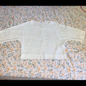 Uniqlo white blouse